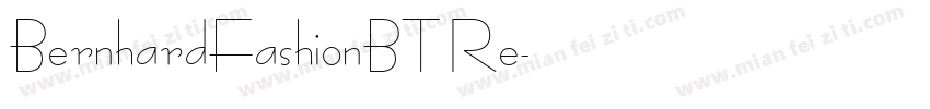 BernhardFashionBT Re字体转换